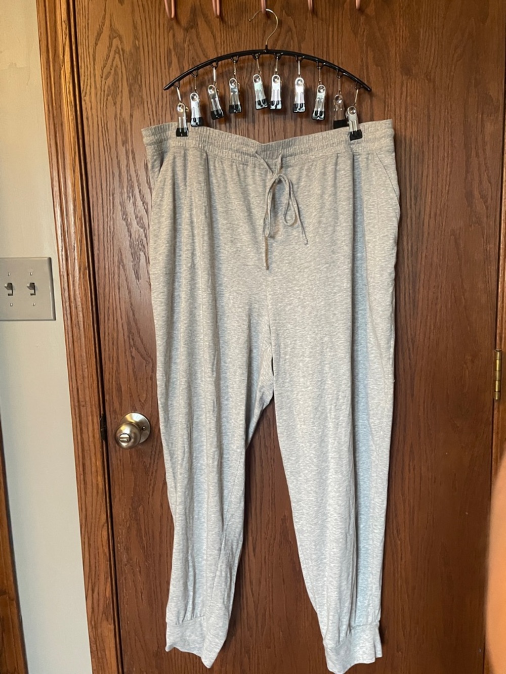 Men's Casual Light Gray Drawstring Joggers
